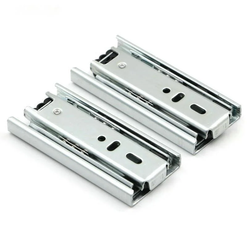 

2 Pcs Drawer Slides 4" 6" 8 Inch,Furniture Hardware Cabinets Rails,3 Sections Removed Rail Track for Drawers Mini Slide