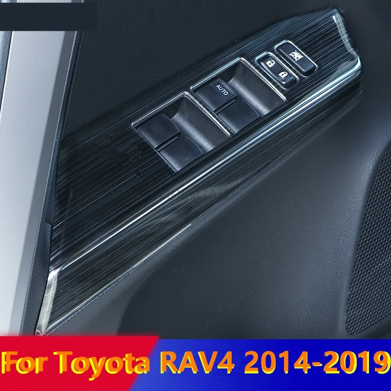 Стеклянный переключатель для Toyota RAV4 2014-2019 модифицированная Панель подлокотника