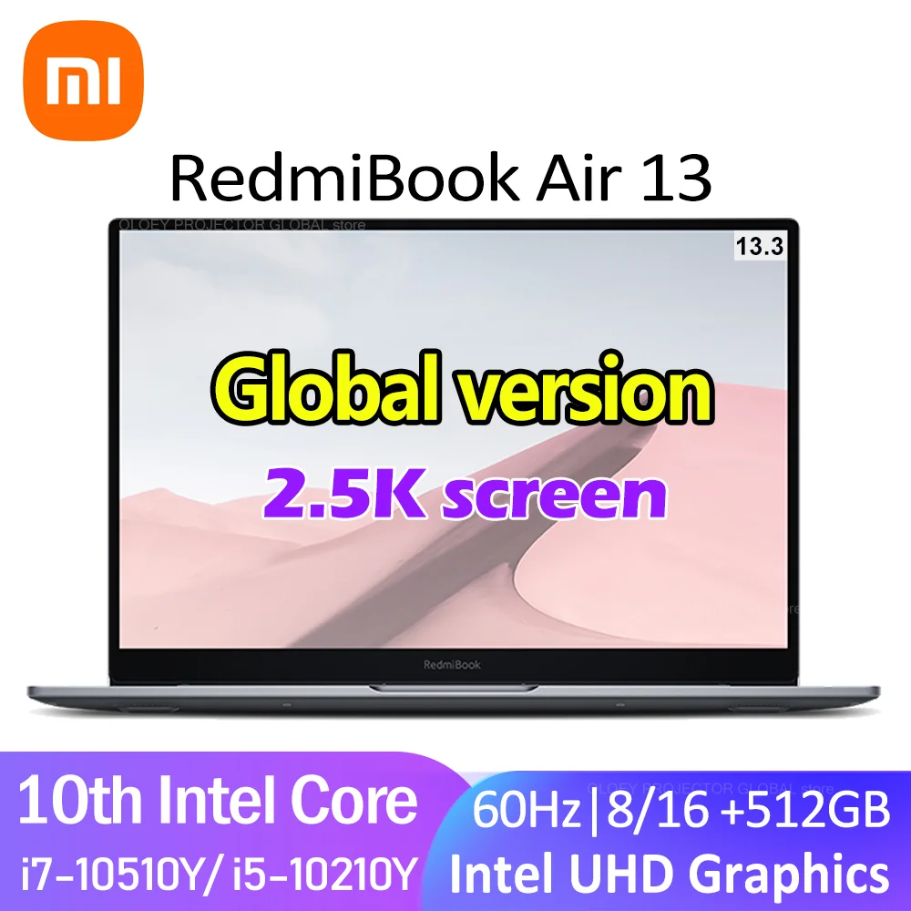 Xiaomi RedmiBook Air 13 i7-10510Y/i5-10210Y 16 ГБ оперативной памяти + 512 SSD полный психического