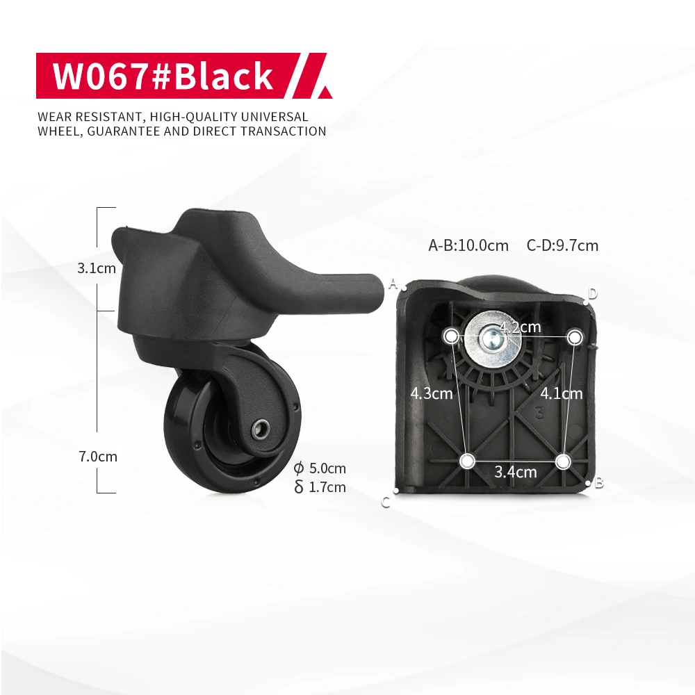 DILONG W067 Trolley box accessories wheels luggage clothing box repair replace universal wheels original authentic casters