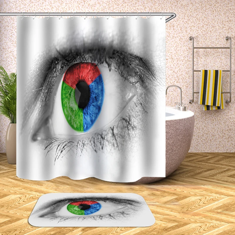 Занавеска для ванной комнаты green eye Прямая поставка занавеска душа из полиэстера