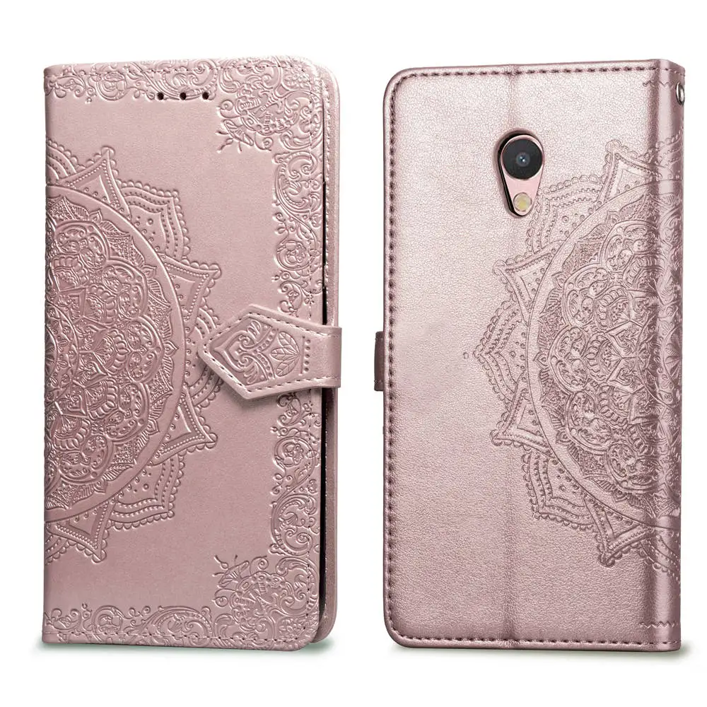 Рельефный чехол с цветами для MEIZU M5S Note 9 кожаный книжка подставкой Meizu Meilan