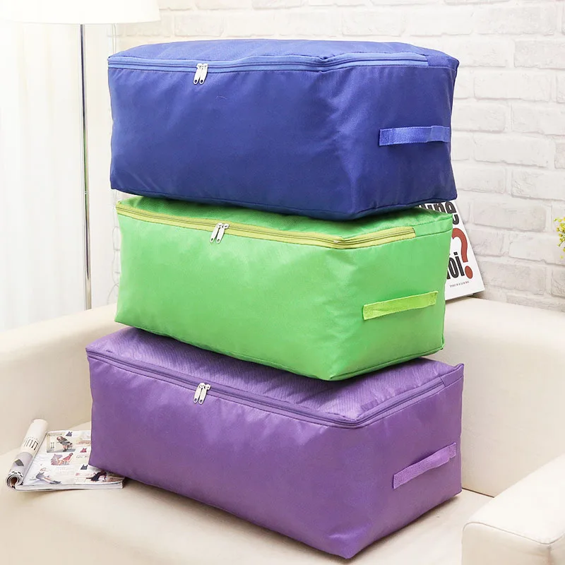 

Moisture Proof Quilt Storage Bag Thickened Oxford Cloth Clothes Storage Bag Washed Quilt Finishing Bag Zippered Storage Case