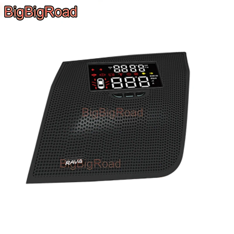 

BigBigRoad Car Auto Head Up Display HUD HD Projector Screen Overspeed Alert Alarm Detector For Toyota RAV4 RAV 4 XA50 2020