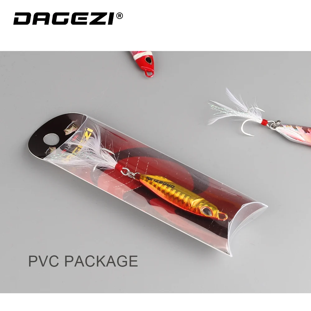 DAGEZI металлическая морская приманка для джиггинга со свинцовой головкой жесткая