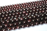 2 strand natural 6 12mm red garnett smooth round loose beads