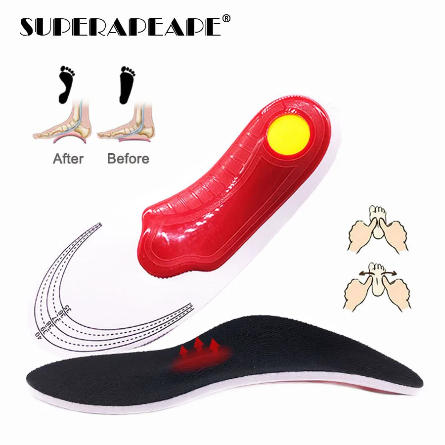 Удобные ортопедические стельки для обуви вставка поддержки свода подушек