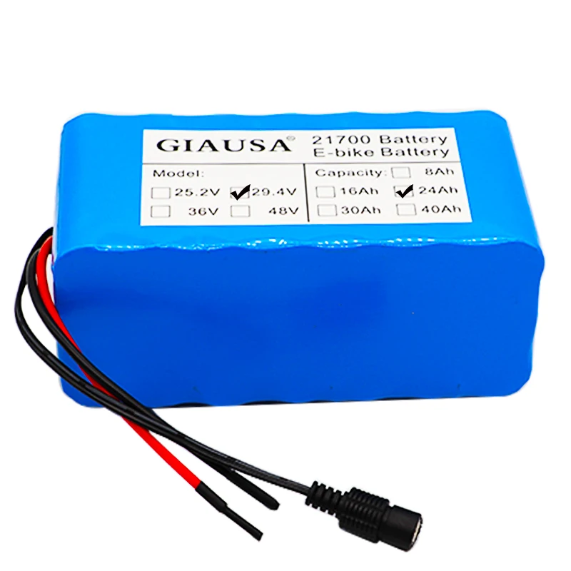 GIAUSA 24V 24ah аккумулятор 21700 Аккумулятор для электрического велосипеда 7S3P 250W 500W E с 15A BMS|Батарея