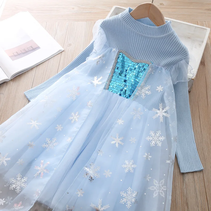 Baby Girls Dress Winter Christmas Cosplay Clothes For Girl Kids 6 years birthday Mesh party Dresses Children princess Costumes | Детская