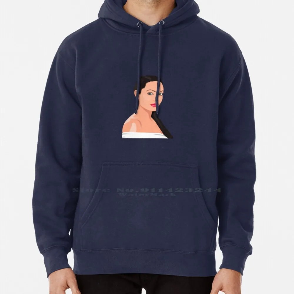

Толстовка с капюшоном Анджелина Джоли, 6xl, хлопковая модель, красивая Анджелина, сценическая, Сексуальная Анджелина Джоли, Брэд Питт, винтаж...