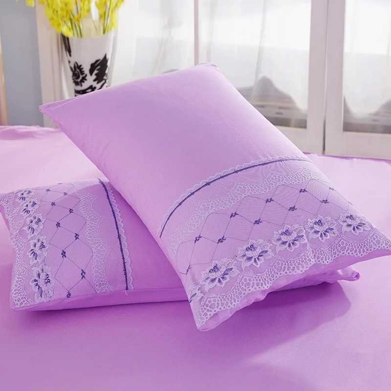 Постельное белье юбка для кровати принцессы в Корейском стиле фиолетовая