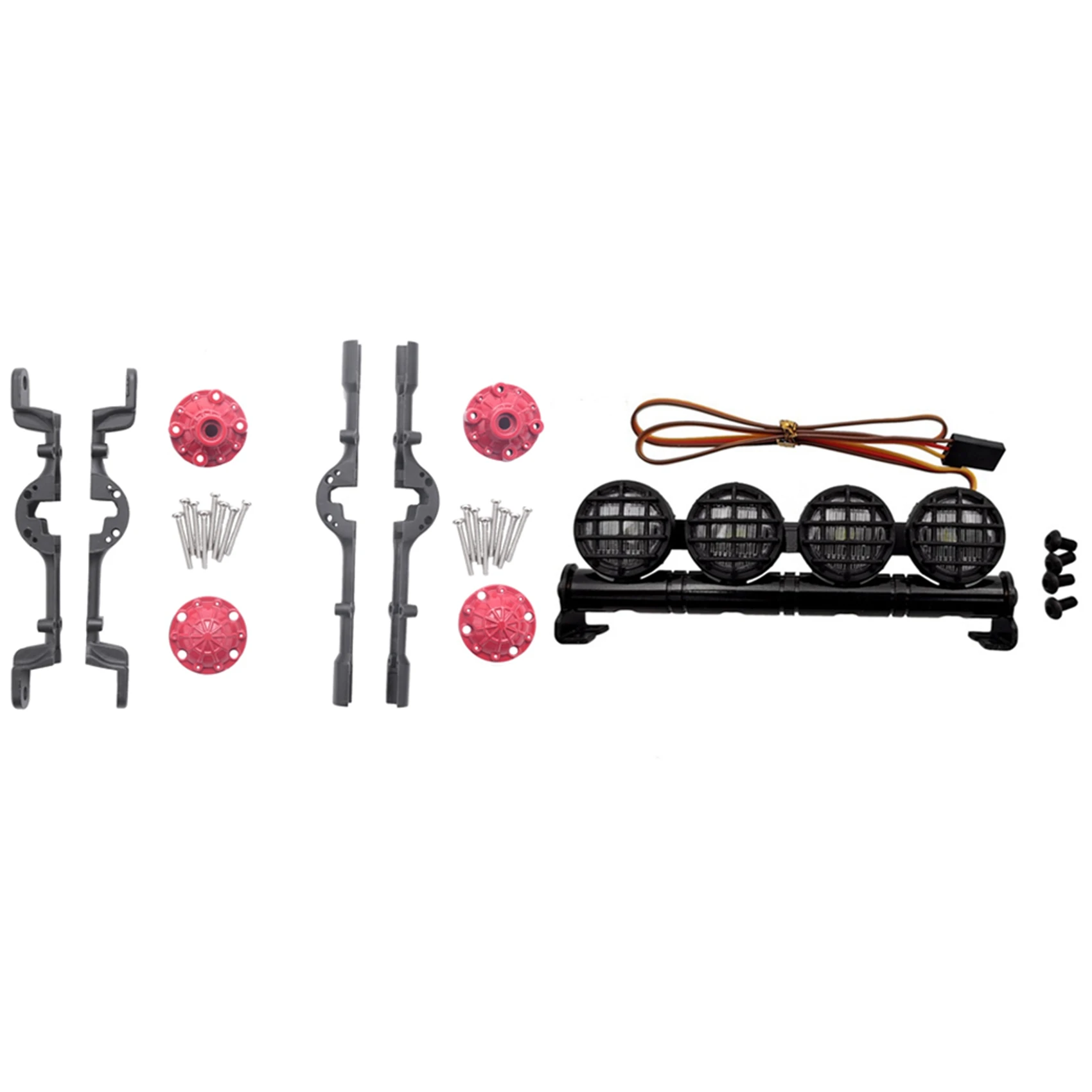 

Запчасти для радиоуправляемых моделей, передняя и задняя сборные оси, корпус для озорного дракона Wpl Mn светодиодный светодиодсветильник кр...