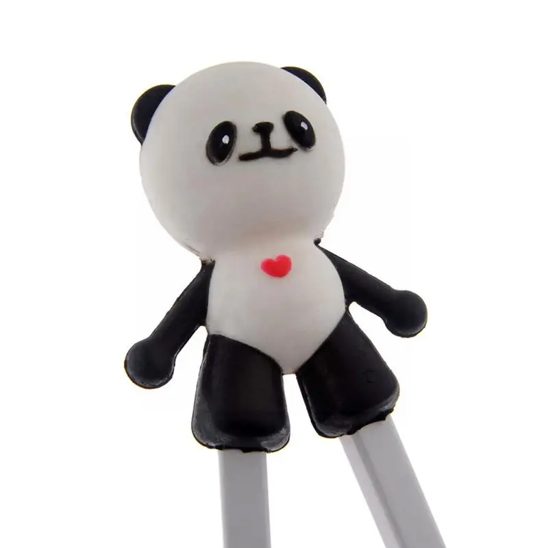 

White Panda Style Children Training Chopsticks Kitchen Child Furniture Toy chopsticks training Dolls Accessories U1U4
