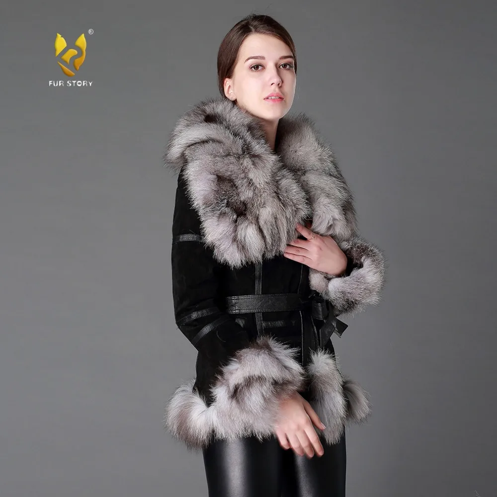 Мех Story 13055 Для женщин Пальто и пуховики Настоящая кожа пальто лиса меховой