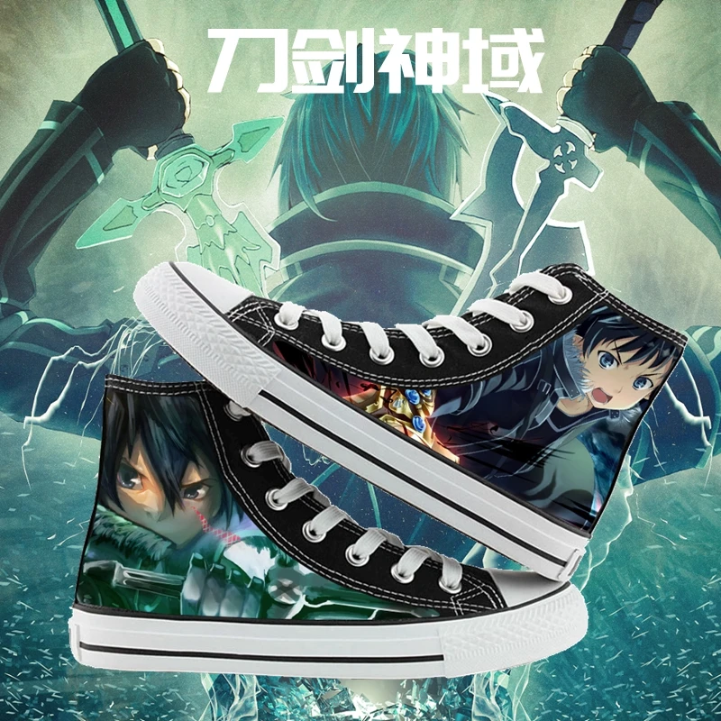Обувь для костюмированной вечеринки в стиле аниме Sword Art Online парусиновая обувь