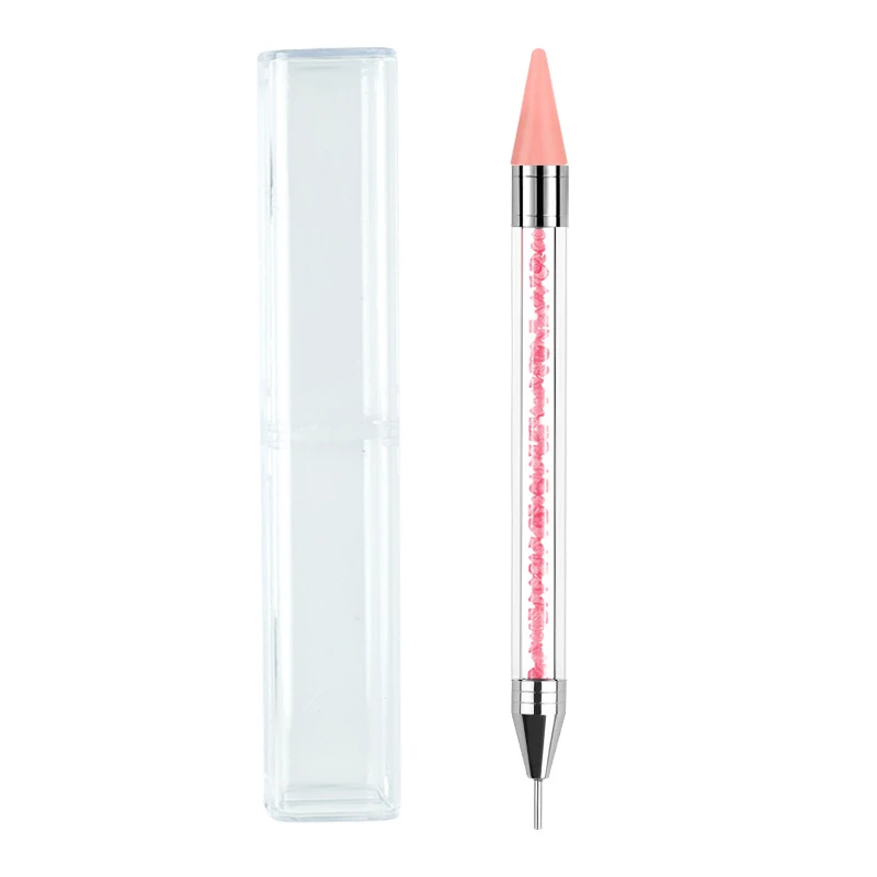 

DIY Point Rhinestone Pick Tool Acrylic Metal Dotting Wax Pen Rhinestones Gem Picker Crystal Picking Nail Art Studs Dotter