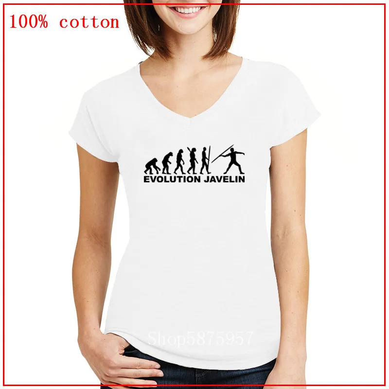 Эволюция копья пледы женские футболки забавная с v образной горловиной коротким