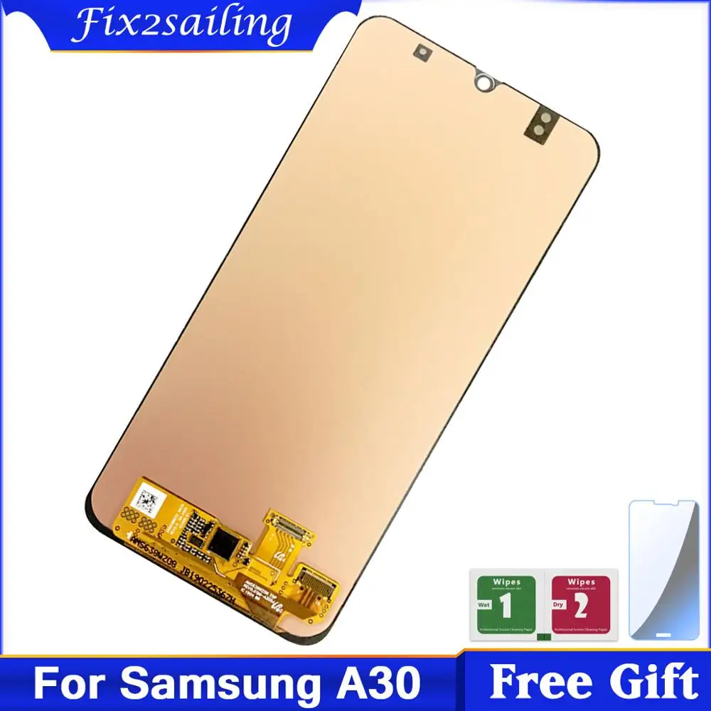 ЖК дисплей Super AMOLED для Samsung galaxy A30 A305/DS A305F A305FD сенсорный экран с дигитайзером в