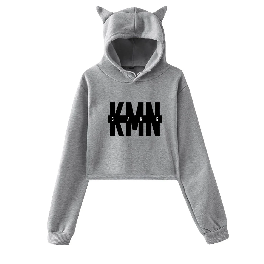 

WAWNI KMN Gang Cat Ear Hoodie Woman Tops Casual Hooded Sweatshirt Streetwear Accessories Cosplay Hoodied 2021 New Hoodies