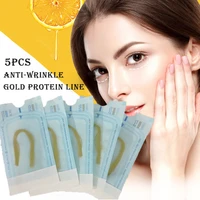 5bags60pcs absorbable anti wrinkle face filler women beauty care skin collagen based protein thread gold protein line