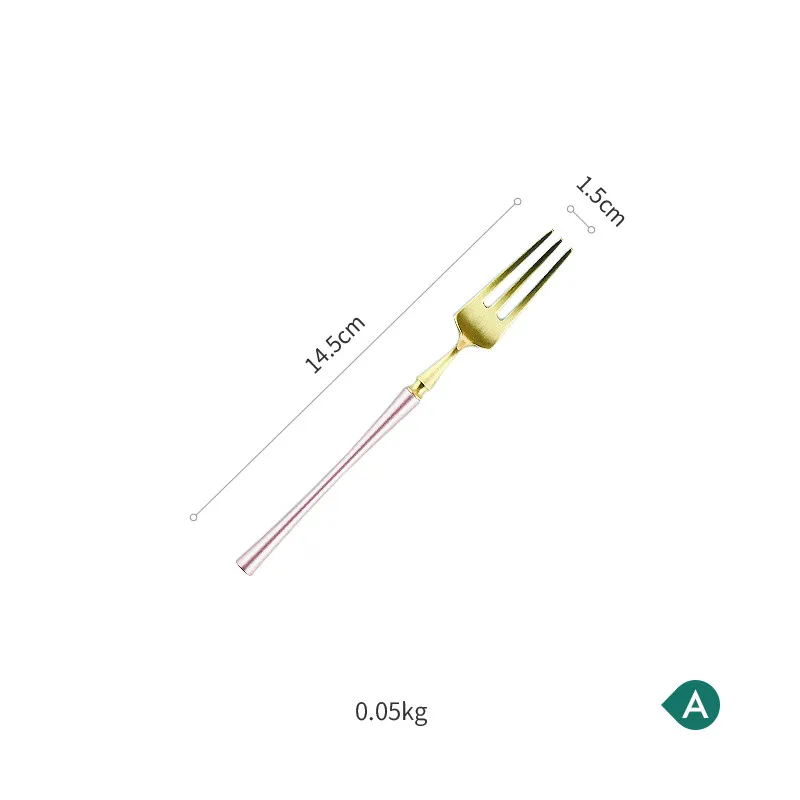 

Simplicity Gold Cutlery Set Modern Eco Friendly Reusable Dinnerware Set Kitchen Accessories Vajilla Completa Tableware ED50CS