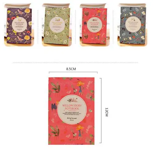 

Flower Bird Pocket Notebook Journals Paper Diary Weekly Planner Writing Pad Note