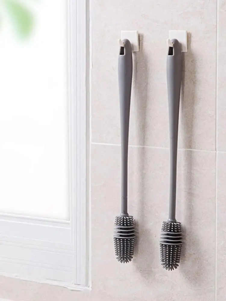 Силиконовая щетка с длинной ручкой для глубокой очистки напитков |