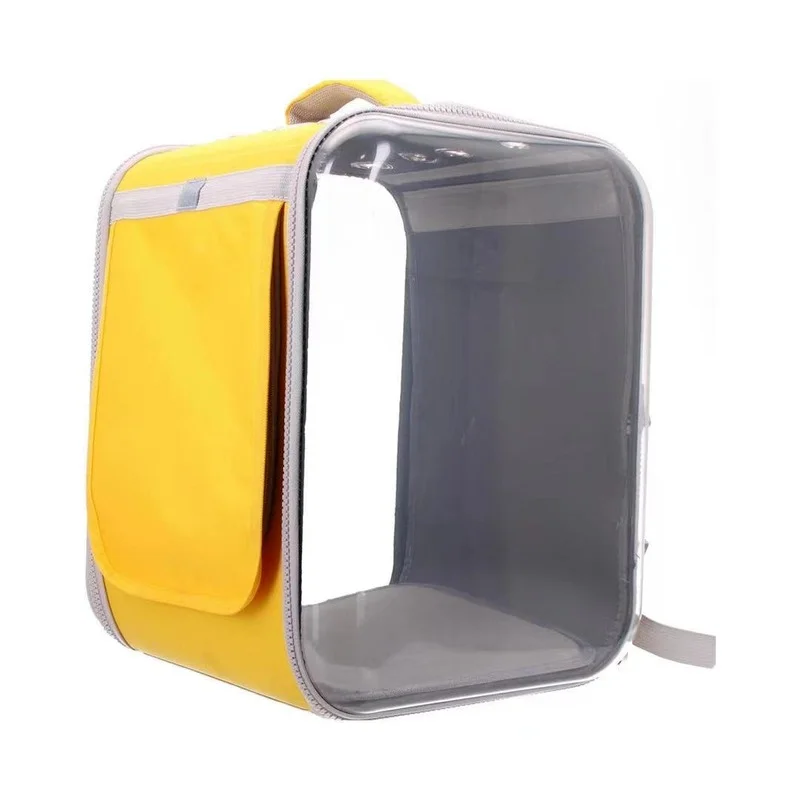 

Pet Bag Out Portable Transparent Dog Backpack Space Capsule Transparent Foldable Solid Color Cat Supplies Pet Carrier