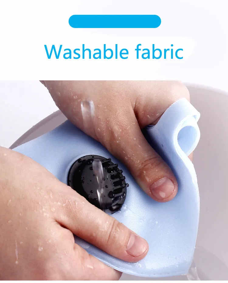 

1PCS Adult Washable Double-Space Layer Anti-Haze Mask With Breathing Reusable Carbon Filter PM2.5 Mouth Mask Mascarillas