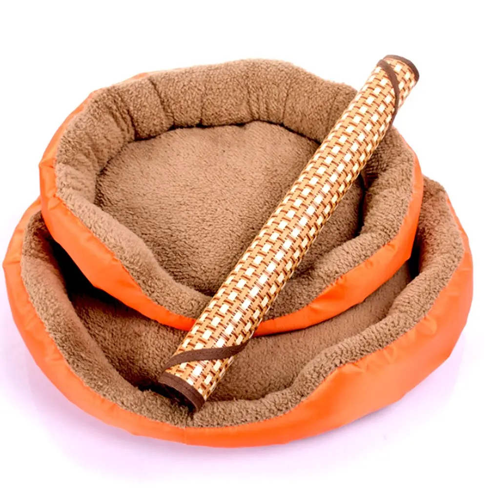 Овальная форма Модный милый коврик для питомца собаки кошки летний дома кровать