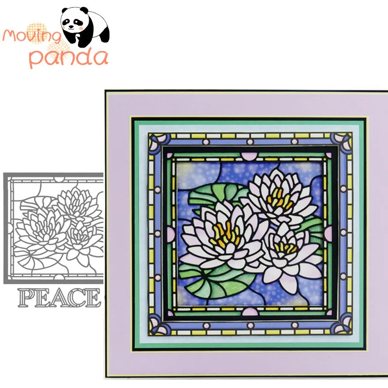 Лотос рамка металла резки штампы для DIY Скрапбукинг фото украшение альбома