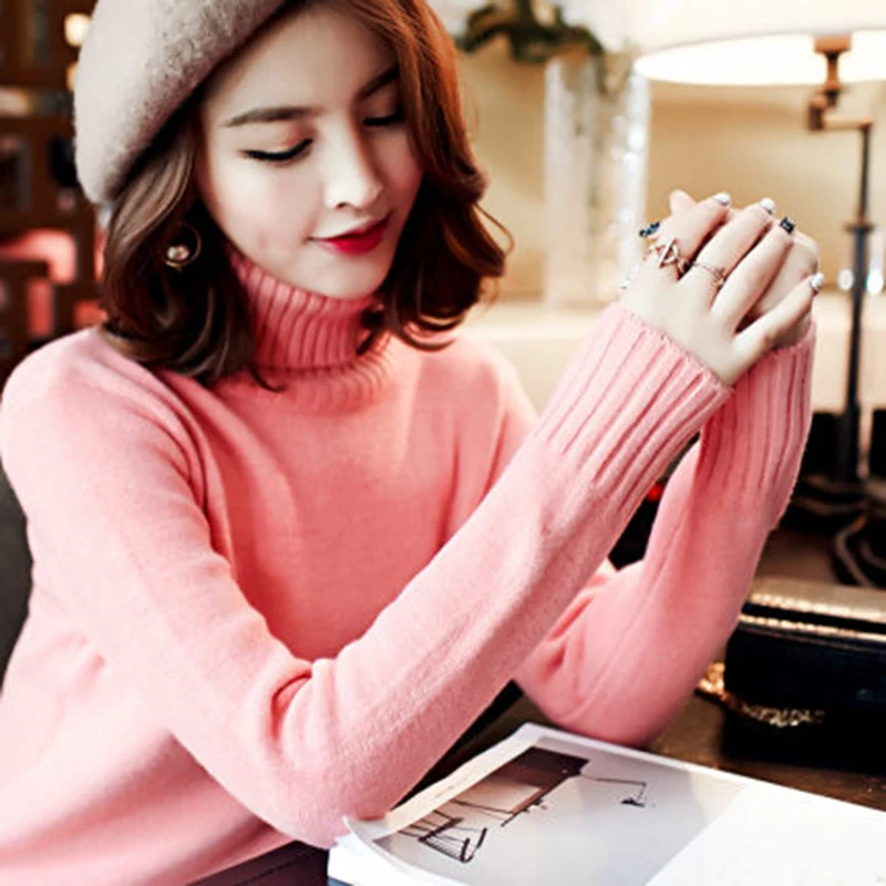 Свитер женский с высоким воротом Осень-зима 2021 | Женская одежда