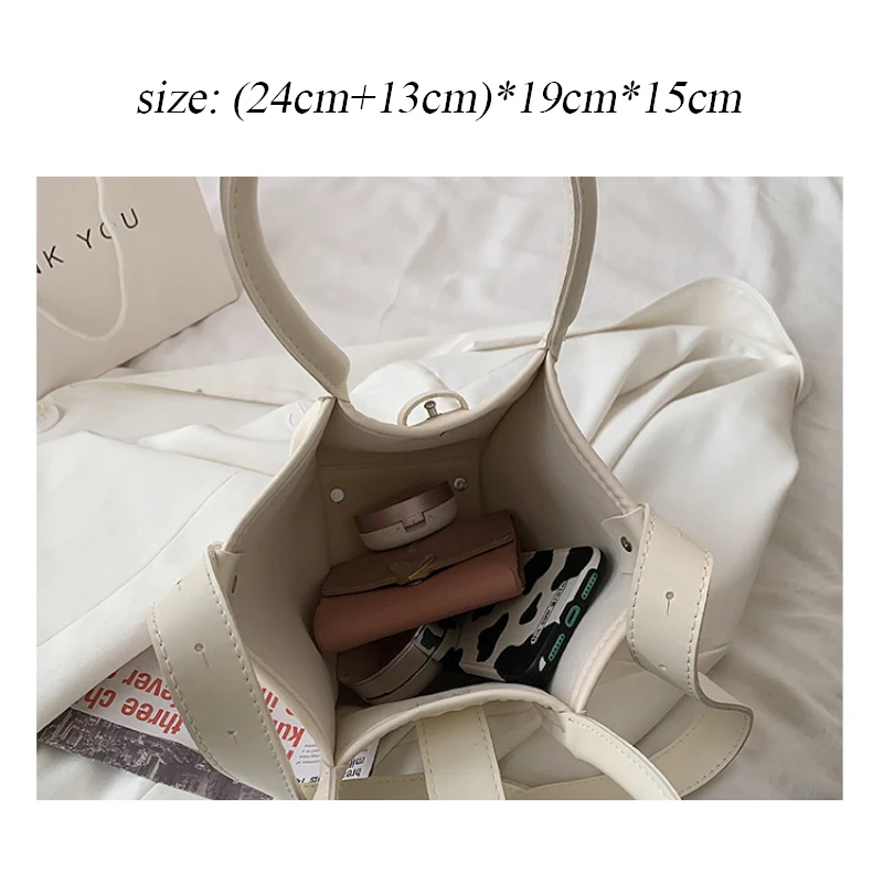 

Fashion Bucket Handbags Leather Shoulder Bags Designer Hand Bags High Quality Cute Side Bag Cross Body Bag Woman Sac A Main New