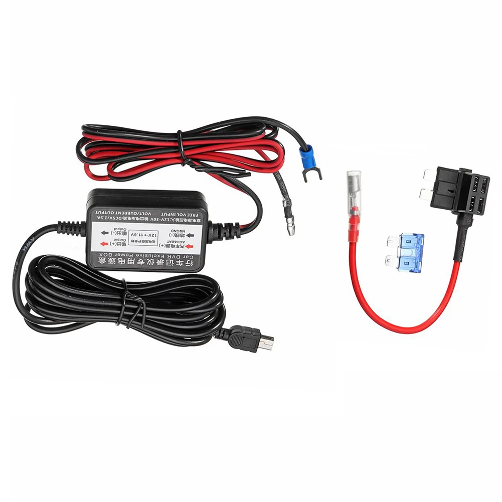 

12-24V To 5V 2.5A Car Dash Cam Charger Adapter Hard Wire Kit Mini USB For Nextbase CMA CANS Certification ABS 3.2m Dropshipping