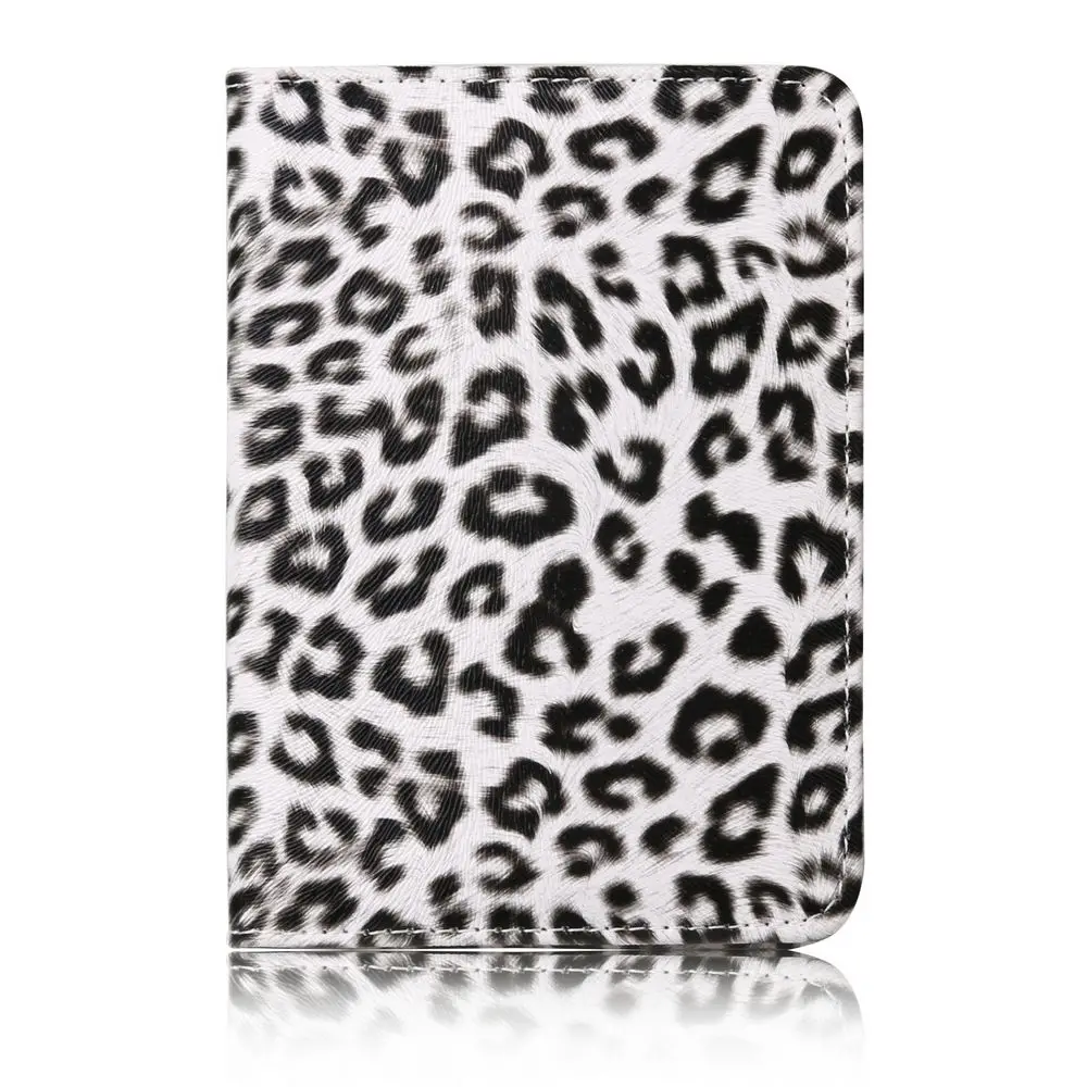 TOURSUIT Women's Travel Leather Wild Leopard Design Passport Cover Holder with Card Case Wallet images - 6
