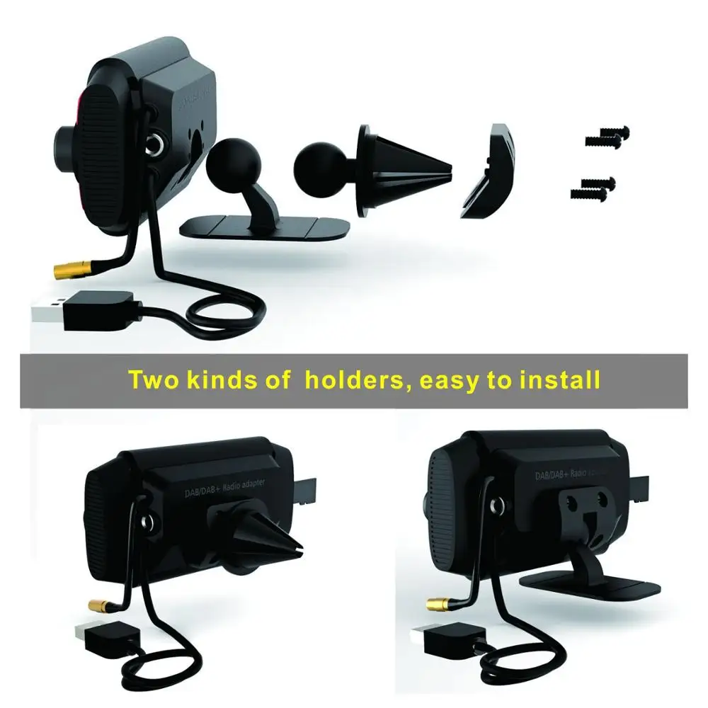 Мини FM-передатчик DAB/DAB + радиоприемник Bluetooth MP3-плеер цветной ЖК-экран музыкальный
