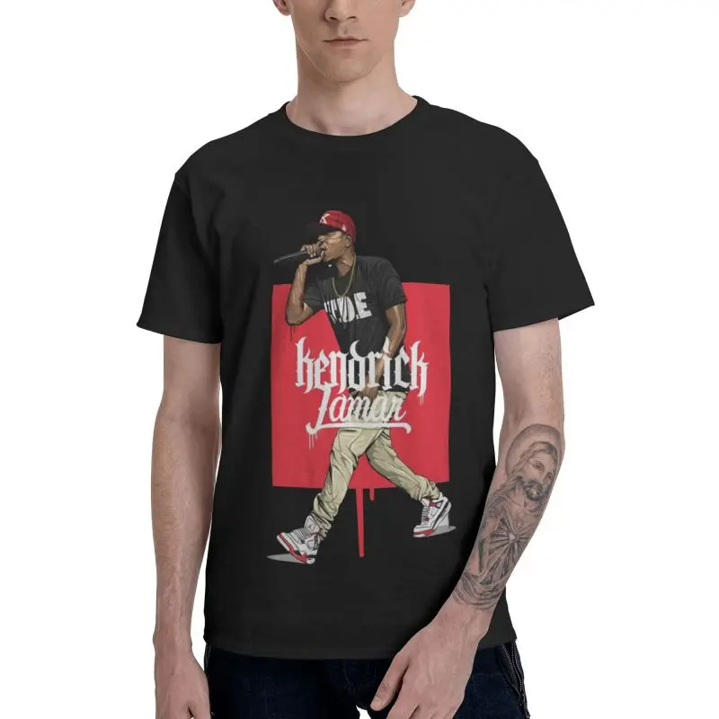 

Rapper Kendrick Lamar T Shirt Men Short Sleeve 100% Cotton T-shirts Hiphop Rap Tee Tops Streetwear Tshirts Gift