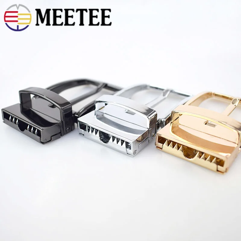 Meetee деловая повседневная мужская кожаная пряжка для ремня сделай сам