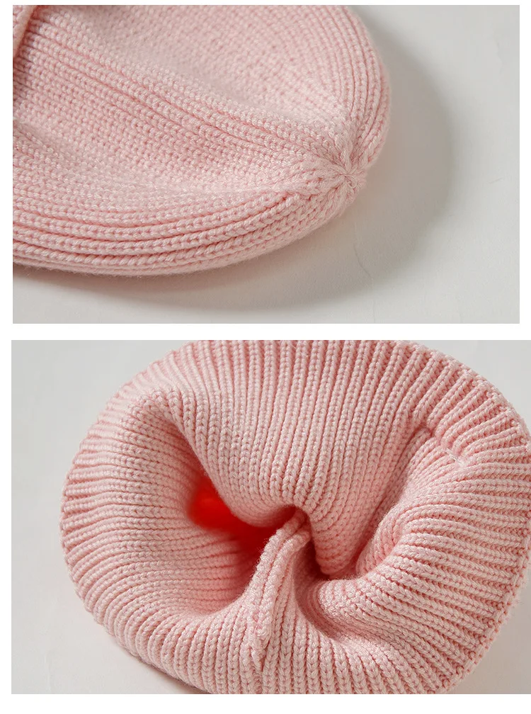 Зимние вязаные шапки и облегающие в рубчик унисекс женские детские однотонные