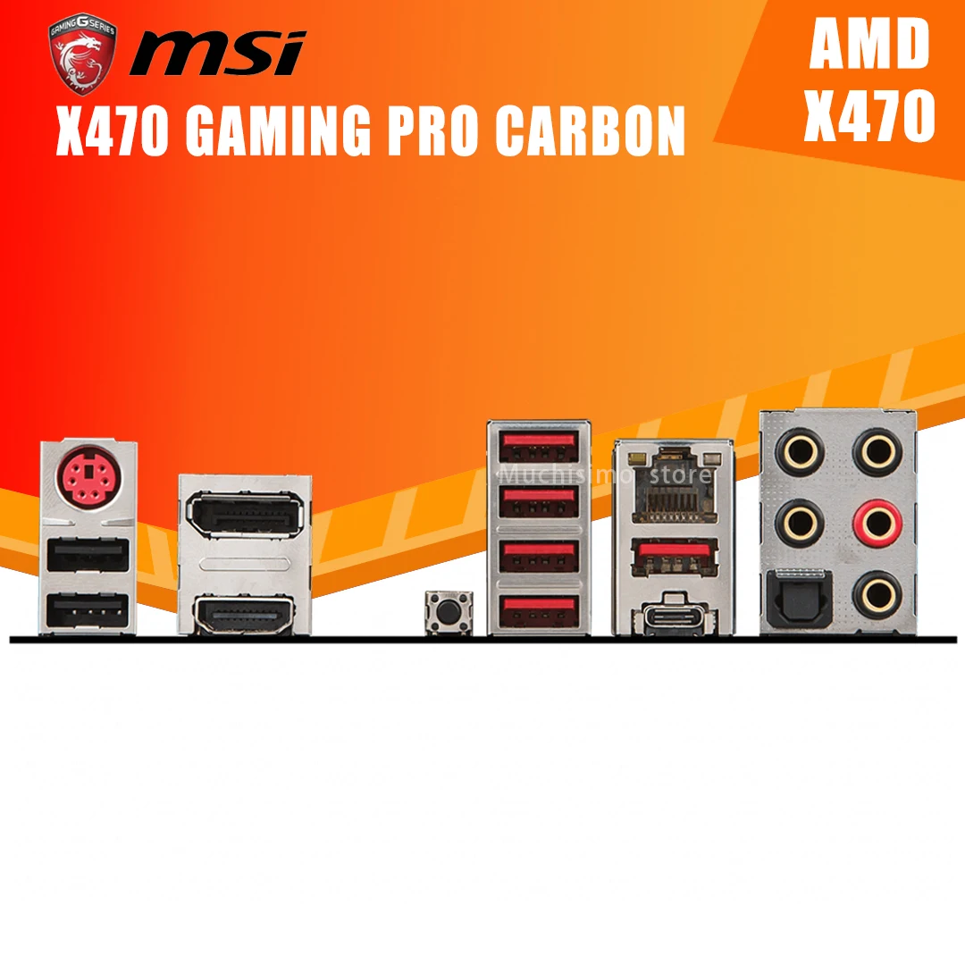 Preise Buchse AM4 MSI X470 GAMING PRO CARBON Motherboard DDR4 64GB PCI-E 3,0 M.2 SATA USB 3,1 HIFI Desktop X470 Placa-Mãe AM4 ATX