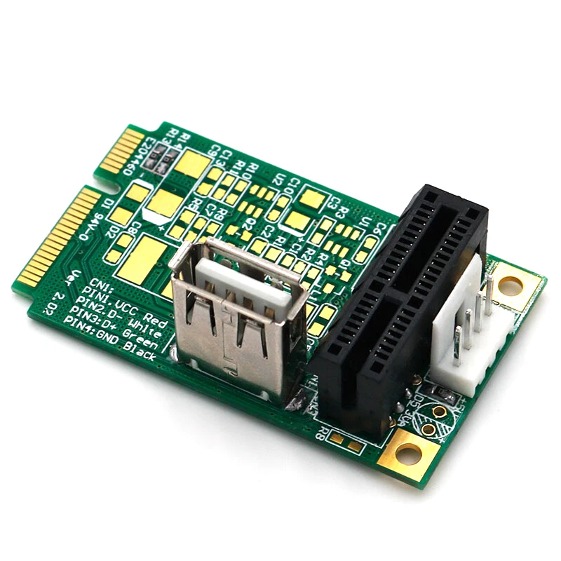 Mini PCIE к PCI express 1x слот адаптер карты USB Коннектор PCI-e 4x 8x 16x | Компьютеры и офис