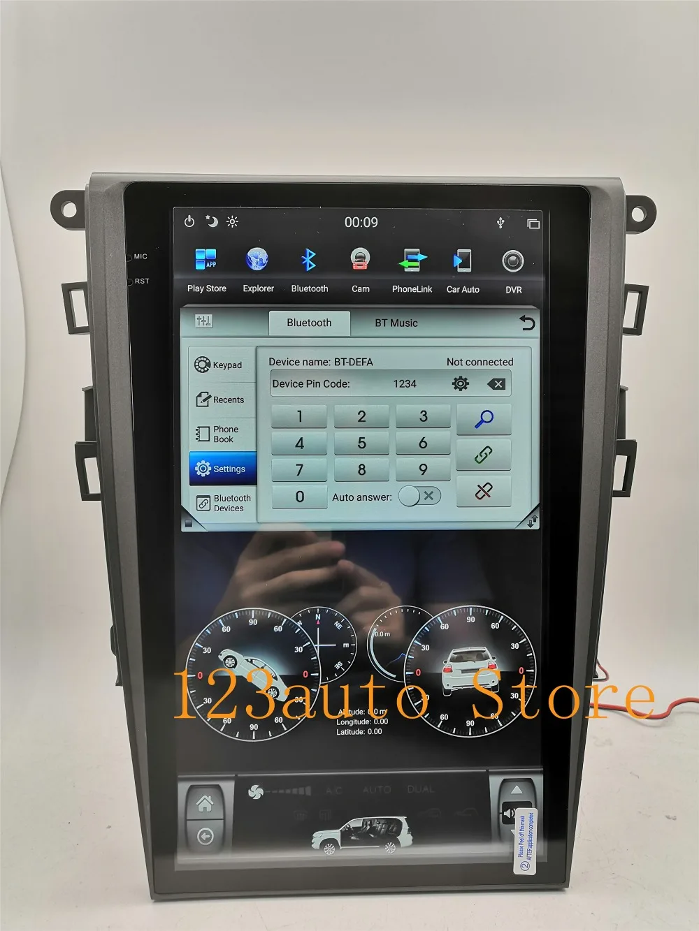 13,6 ''вертикальный экран Tesla стиль Android 8,1 автомобильный DVD gps PX6 NAVI для Ford Mondeo Fusion MK5 2013