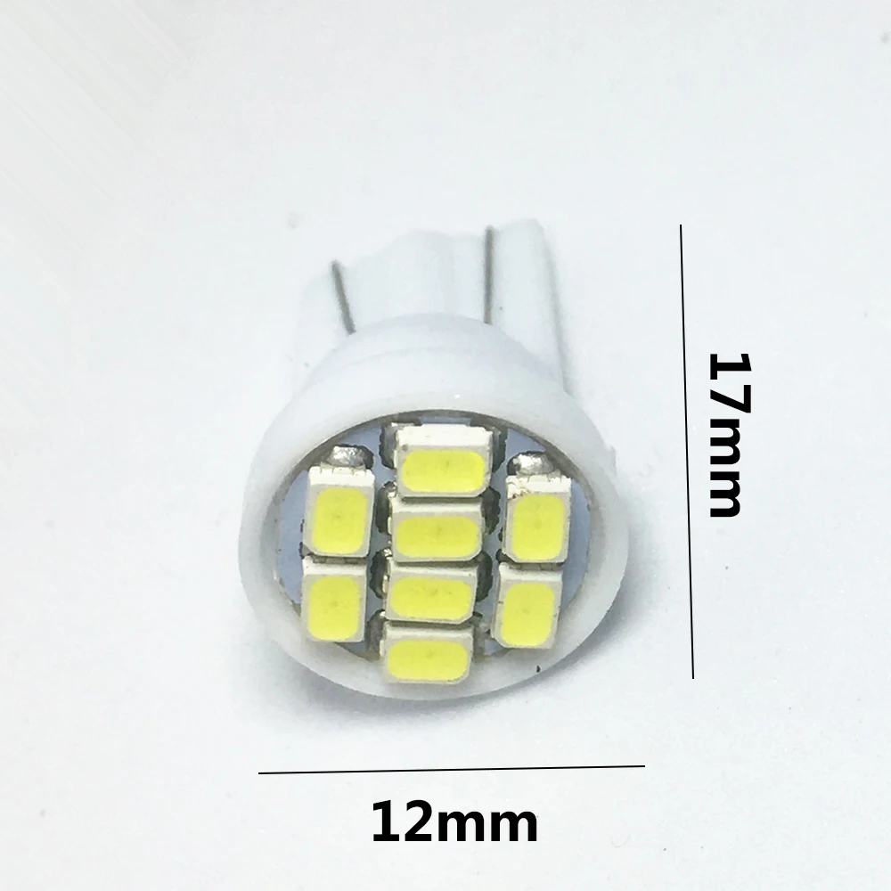1000 шт T10 1206 3020 8SMD w5w светодиодный 194 168 192 Авто Клин 8 s SMD светильник лампа Стайлинг