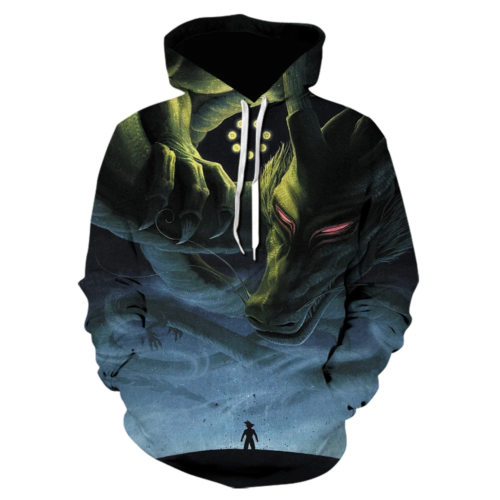 

New Anime 3d Printing Hoodie Men's And Women's Sweatshirt Kids Cartoon Goku Pocket Hoodie Fashion Pullover Coat