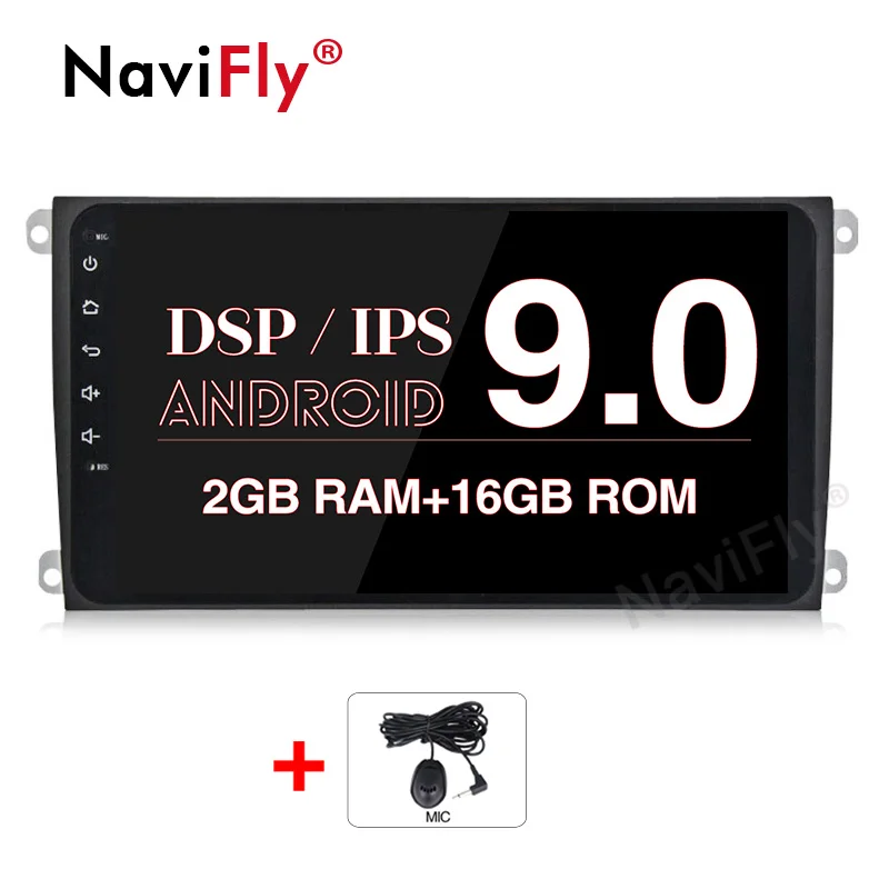 2GB-16GB-4 CORE DSP ips 1 Din Android 9,0 автомобильный Радио мультимедийный плеер gps навигация для Porsche Cayenne 2003-2010 RDS fm стерео головное устройство - Цвет: 2GB-16GB-4 CORE