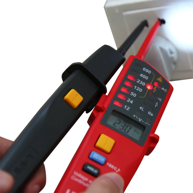 UNI T UT18D 0 ~ 690 В AC DC тест напряжения er и на непрерывность ЖК дисплей Автоматический