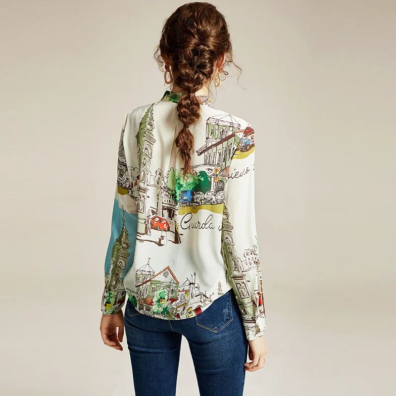 2020 Весенняя Новинка женские темперамент OL Стиль позиционирования печати