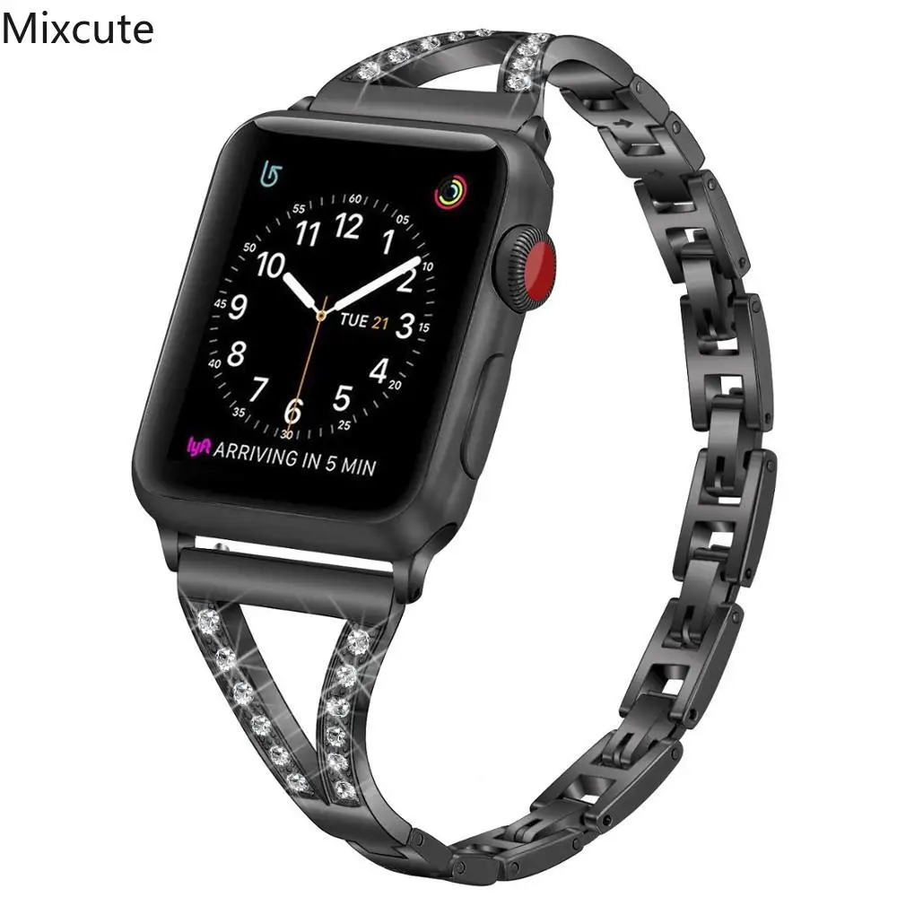 Ремешок для apple watch 5 44 мм 42 40 38 из нержавеющей стали iwatch band series 4 3 2 1 iphone часы браслет