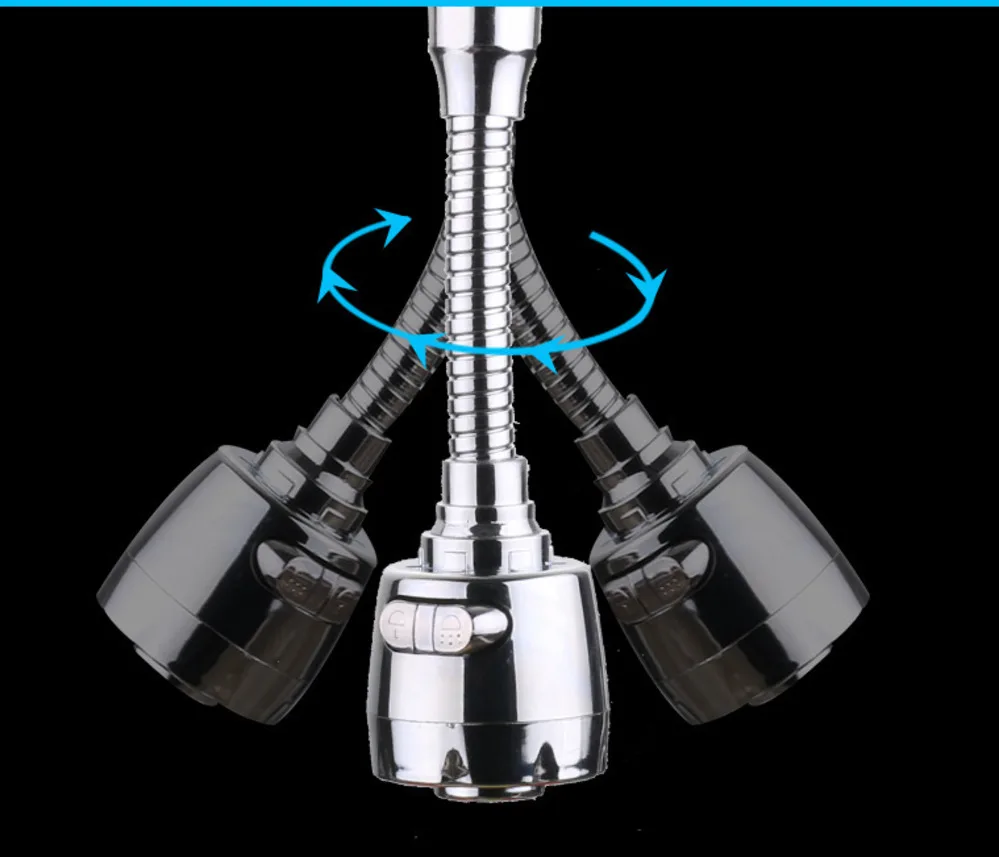 Насадка из нержавеющей стали для кухонного смесителя с защитой от