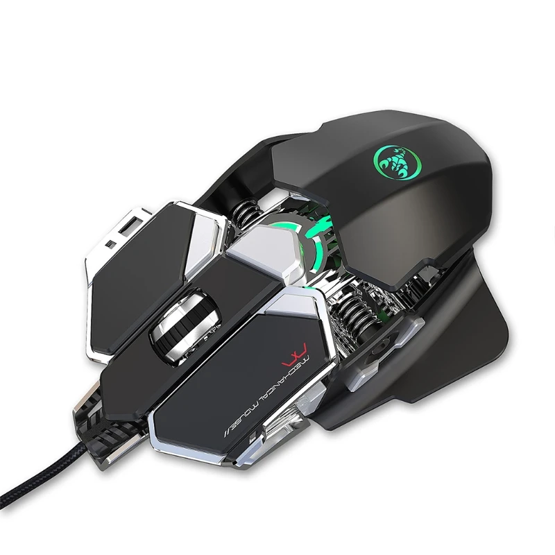 

Wired Gaming Mice 6400DPI Programmable Cool Light Sensitive Electronics Accessories for PC Computer Gaming CF LOL